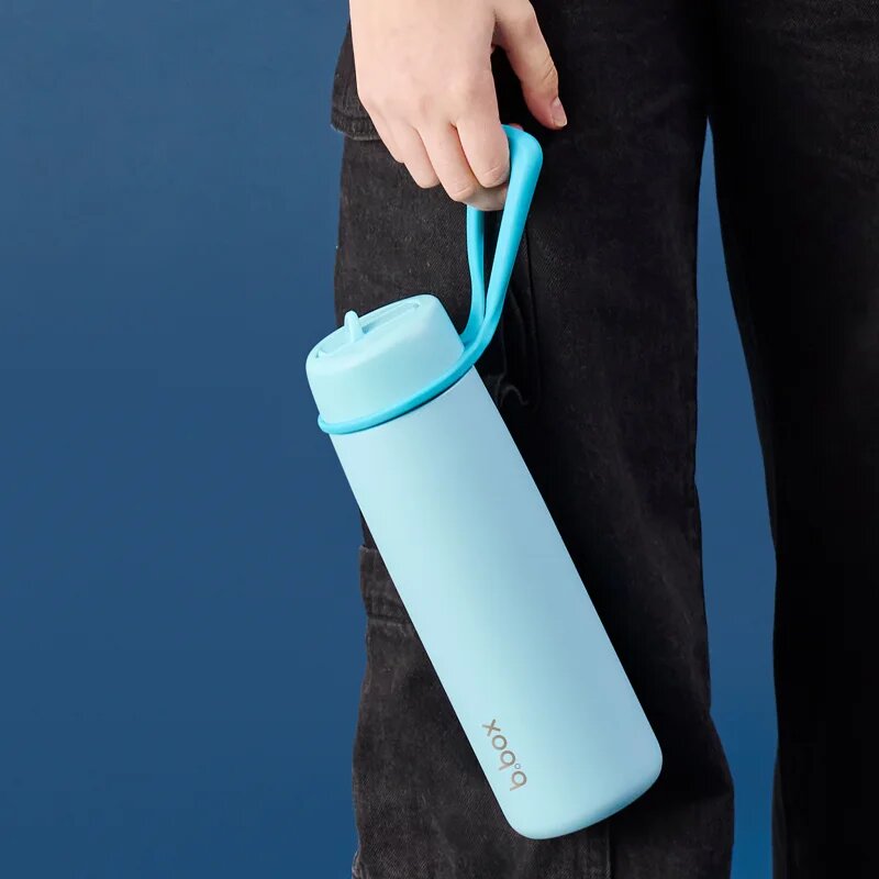 B.Box Stainless Steel Thermos Bottle termovka s slamico Lagoon 1 kos