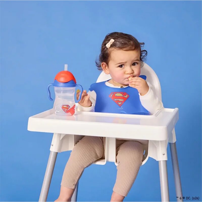 B.Box Superman skodelica s slamico 6m+ 240 ml
