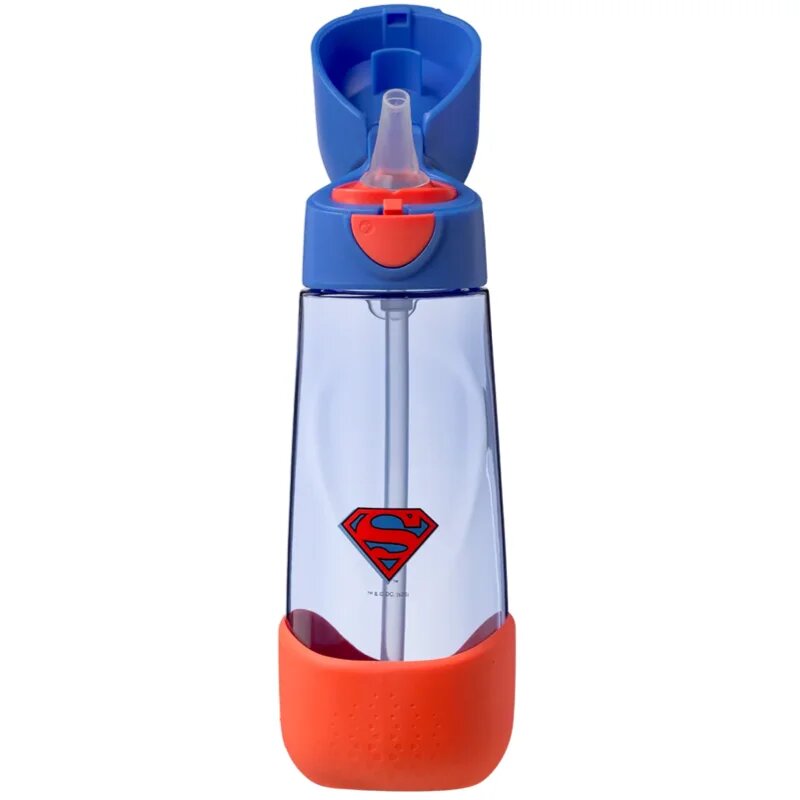 B.Box Superman steklenička s slamico 600 ml