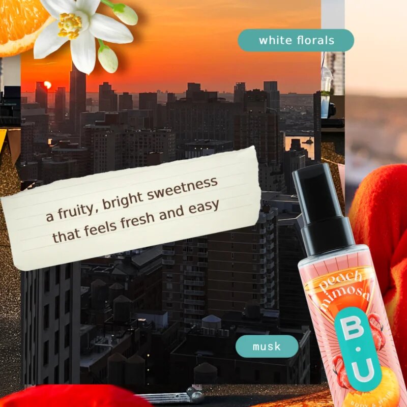 B.U. Peach Mimosa pršilo za telo za ženske 100 ml
