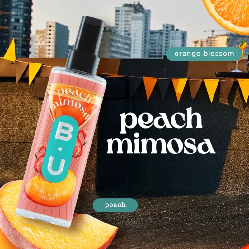 B.U. Peach Mimosa pršilo za telo za ženske 200 ml