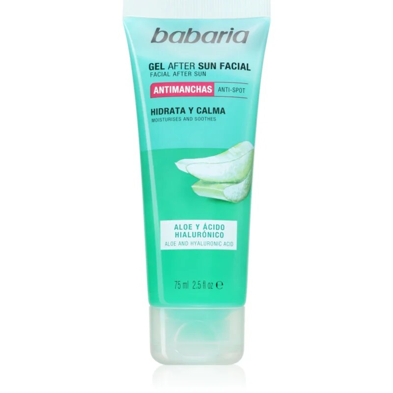Babaria After Sunbathing Facial Gel gel za obraz po sončenju 75 ml