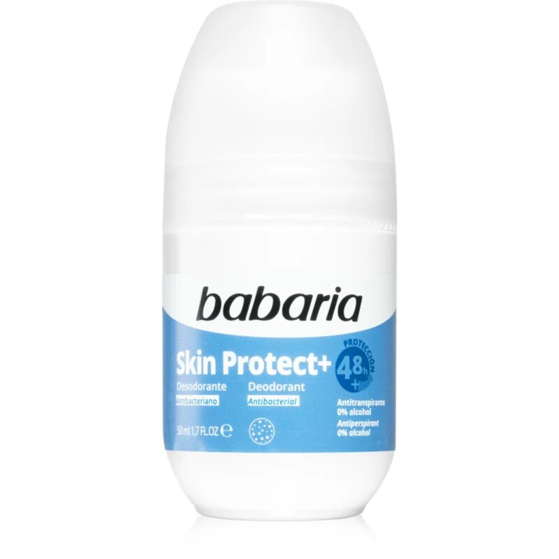 Babaria Deodorant Skin Protect+ deodorant roll-on z antibakterijskim dodatkom 50 ml