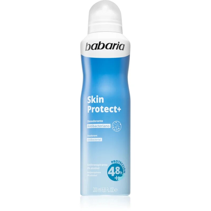 Babaria Deodorant Skin Protect+ deodorant v pršilu z antibakterijskim dodatkom 200 ml