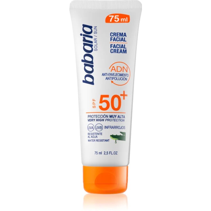 Babaria Sun Face krema za sončenje za obraz SPF 50+ 75 ml