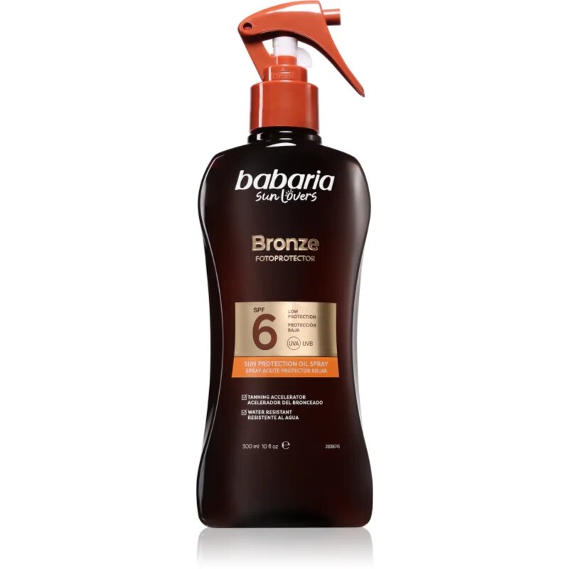 Babaria Sun Protective olje v pršilu za sončenje SPF 6 300 ml