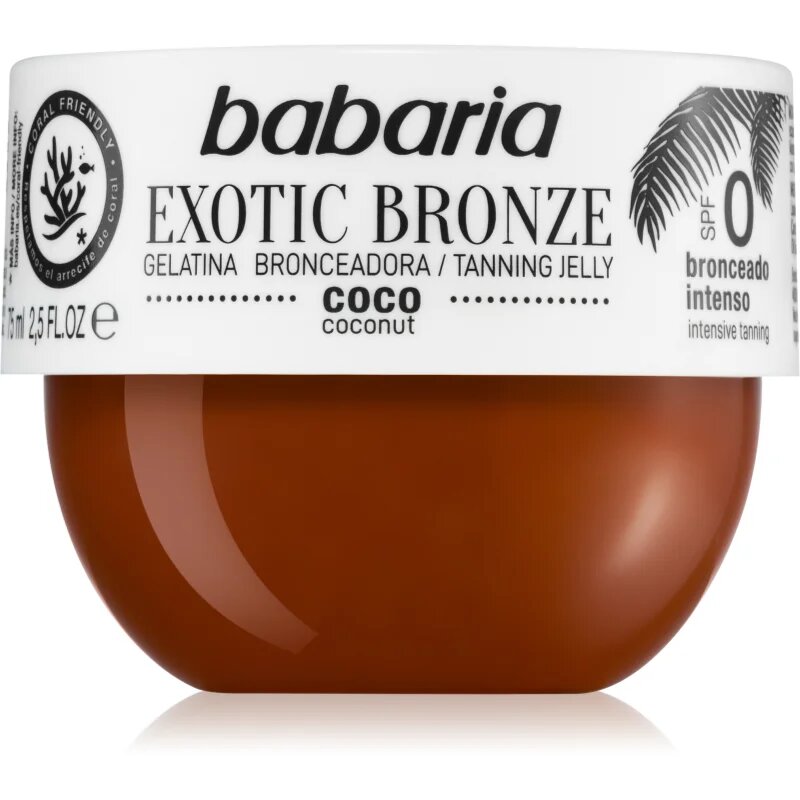 Babaria Tanning Jelly Exotic Bronze gel za telo za intenzivno porjavelost 75 ml