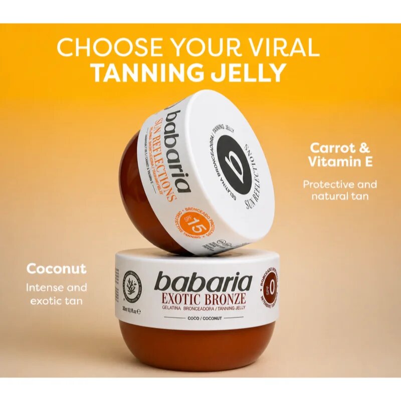 Babaria Tanning Jelly Exotic Bronze gel za telo za intenzivno porjavelost 75 ml