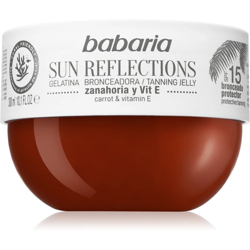 Babaria Tanning Jelly Sun Reflections zaščitni gel SPF 15 300 ml