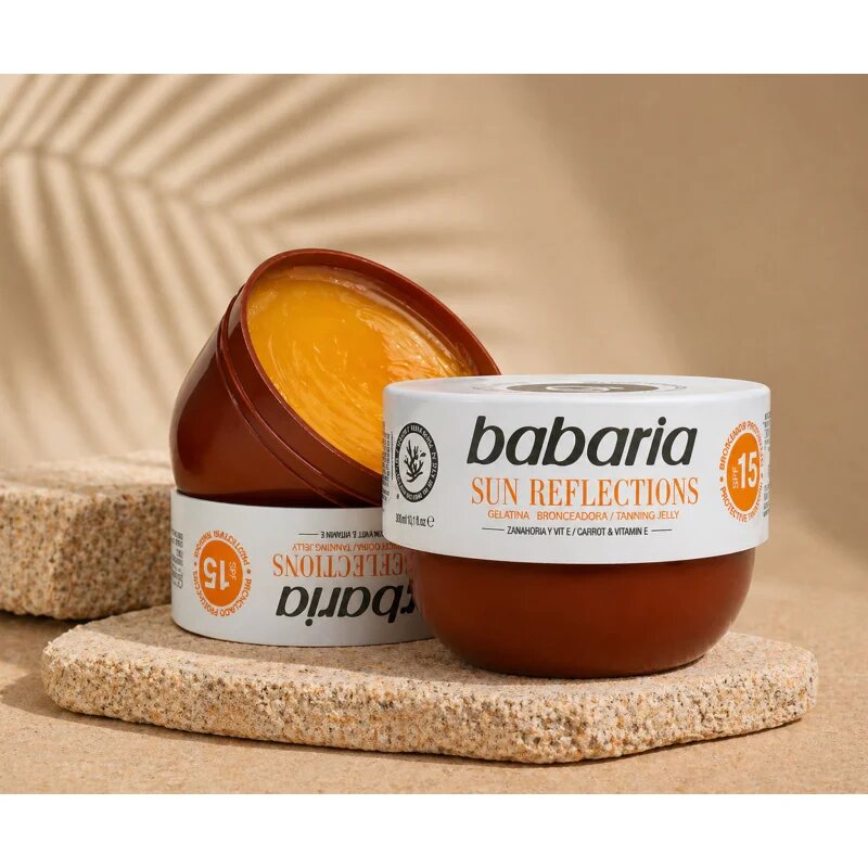 Babaria Tanning Jelly Sun Reflections zaščitni gel SPF 15 300 ml