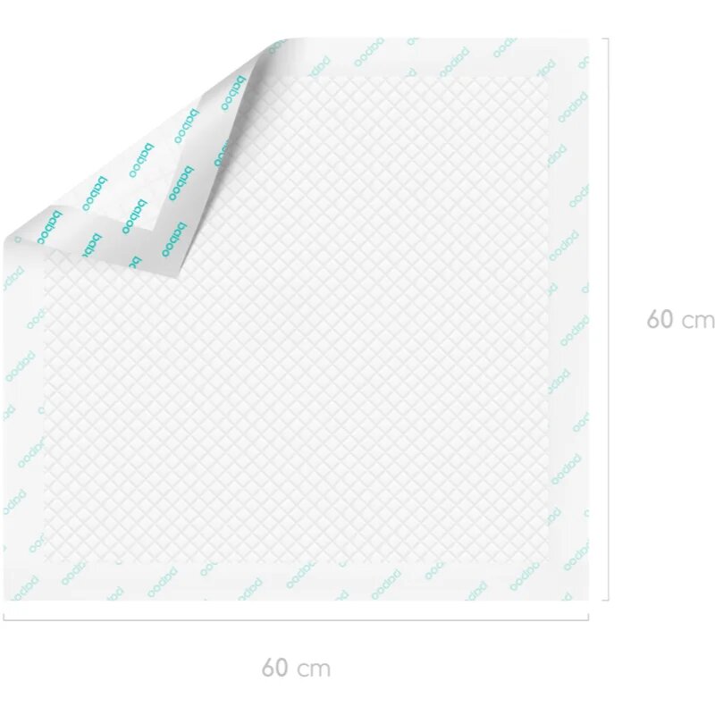 Baboo AirComfort Disposable Absorbing Changing Pads previjalne podloge za enkratno uporabo 60x60 cm 20 kos
