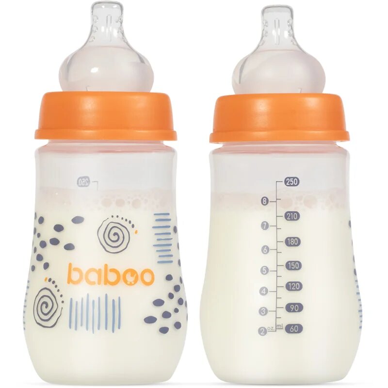 Baboo Anti-colic Feeding Bottle antikolična steklenička Blue Haze 3 m+ 1 kos