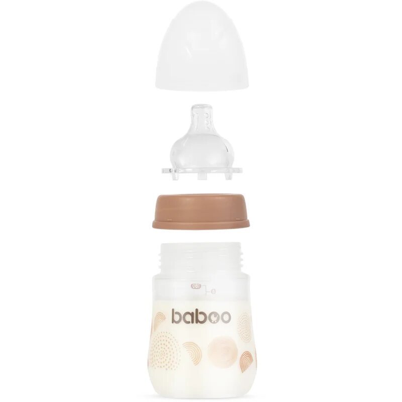 Baboo Anti-colic Feeding Bottle antikolična steklenička za otroke od rojstva Au Naturale 0 m+ 1 kos