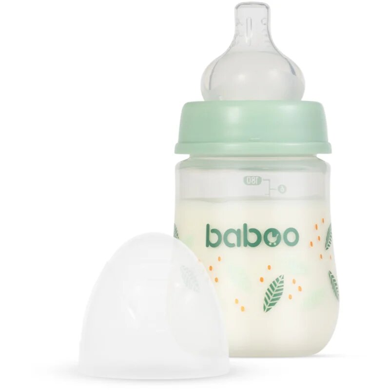 Baboo Anti-colic Feeding Bottle antikolična steklenička za otroke od rojstva Peachy Keen 0 m+ 1 kos