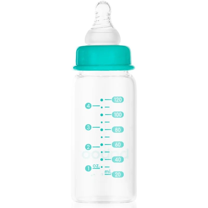 Baboo Anti-Colic Glass Bottle steklenička z ventilom proti kolikam 0m+ 120 ml