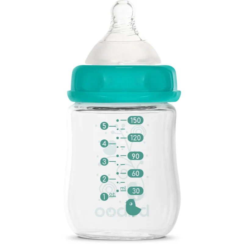 Baboo Anti-colic Glass Feeding Bottle Wide Neck steklenička za dojenčke 0m+ 1 kos