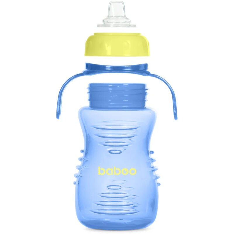 Baboo Cup with Silicone Spout skodelica s silikonskim ustnikom Blue 6m+ 260 ml