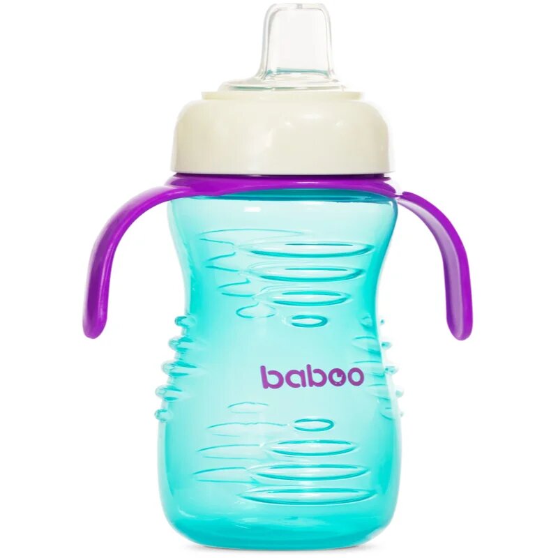 Baboo Cup with Silicone Spout skodelica s silikonskim ustnikom Mint 6m+ 260 ml