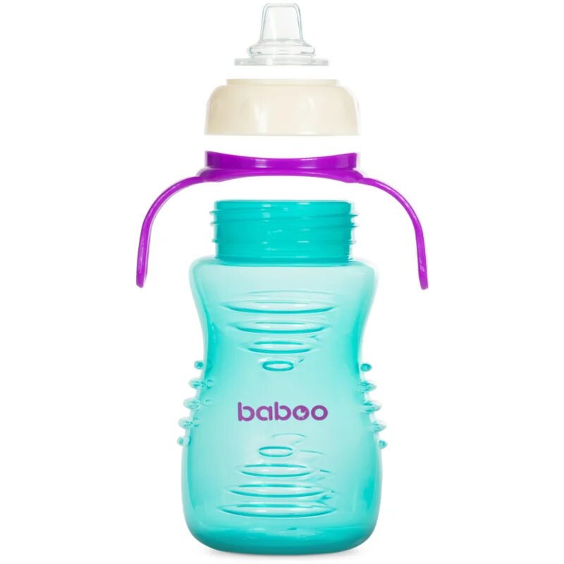 Baboo Cup with Silicone Spout skodelica s silikonskim ustnikom Mint 6m+ 260 ml