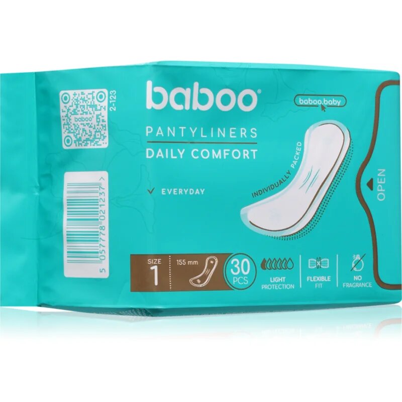 Baboo Daily Pantyliners dnevni vložki 30 kos