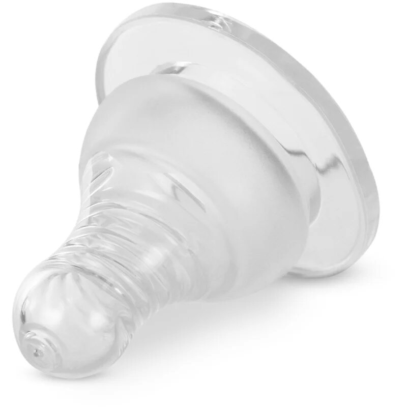 Baboo Liquid Silicone Teat Fast Flow cucelj za stekleničko Narrow Neck 6m+ 2 kos
