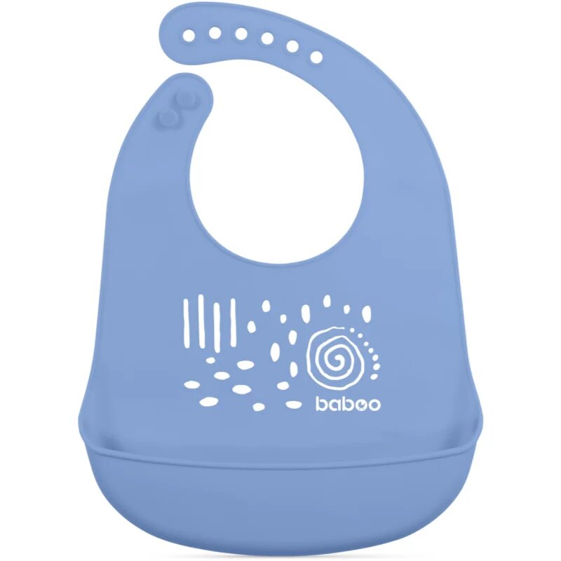 Baboo Silicone Bib slinček Blue Haze 4m+ 1 kos