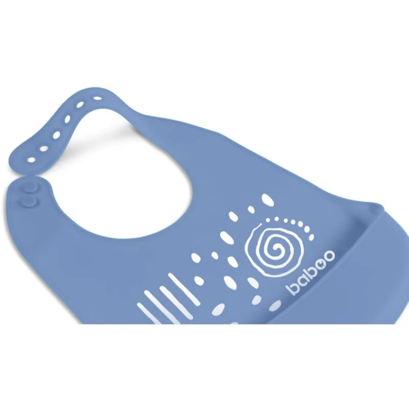 Baboo Silicone Bib slinček Blue Haze 4m+ 1 kos