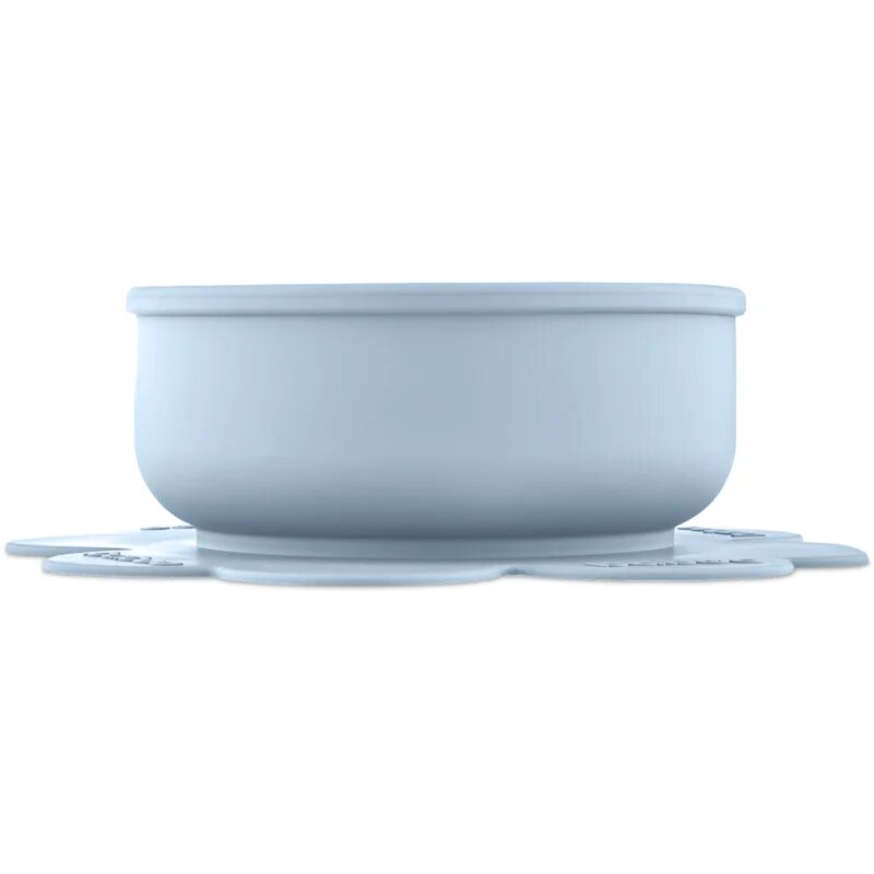 Baboo Silicone Bowl silikonska posoda s priseskom Blue Haze 6m+ 1 kos