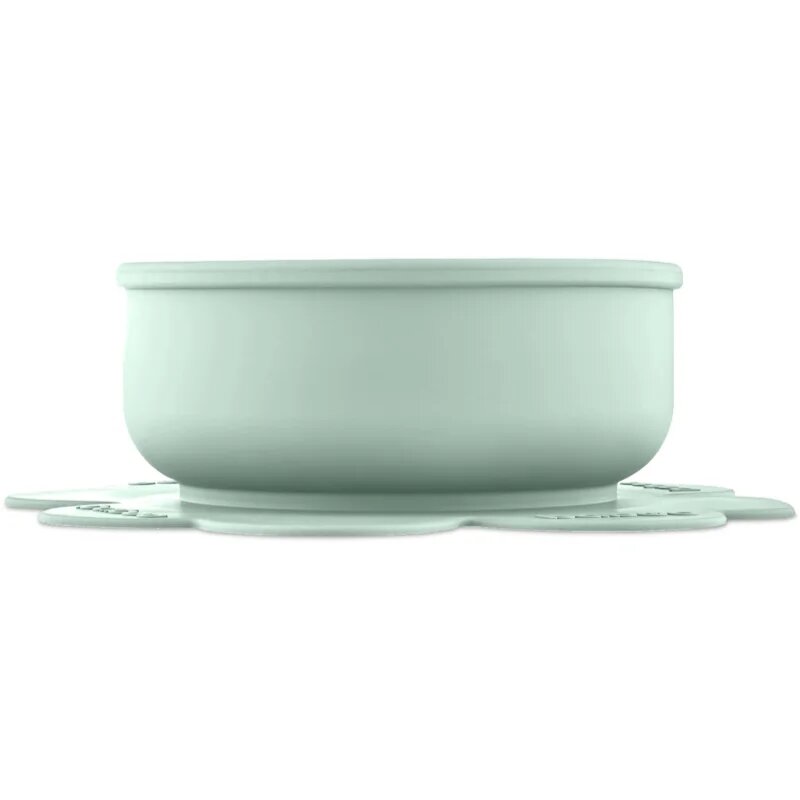 Baboo Silicone Bowl silikonska posoda s priseskom Peachy Keen 6m+ 1 kos
