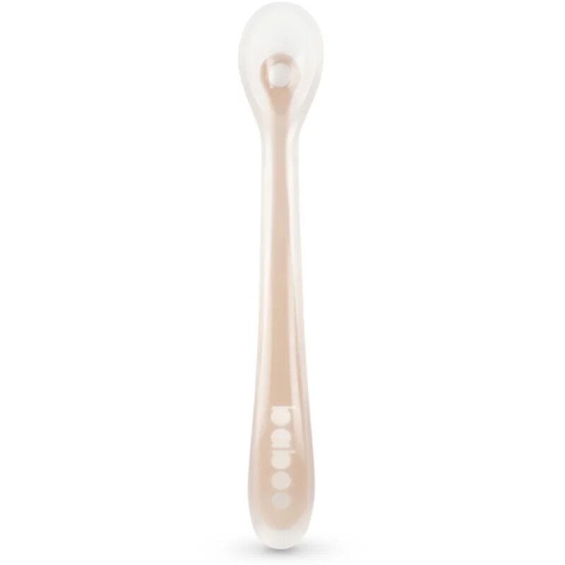 Baboo Silicone Spoon žlička Au Naturale 6m+ 1 kos