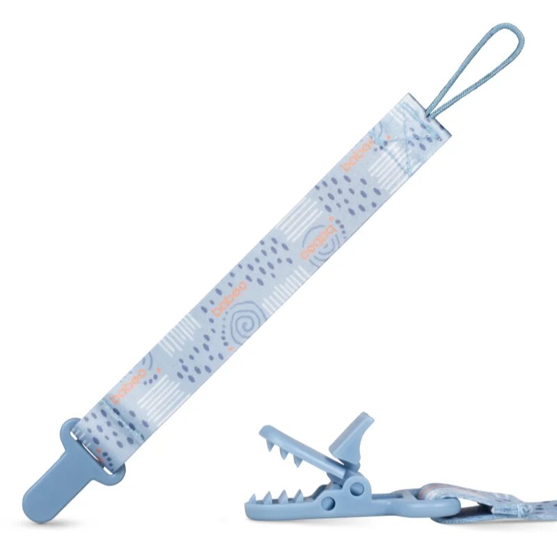 Baboo Textile Soother Holder držalo za dudo Blue Haze 1 kos