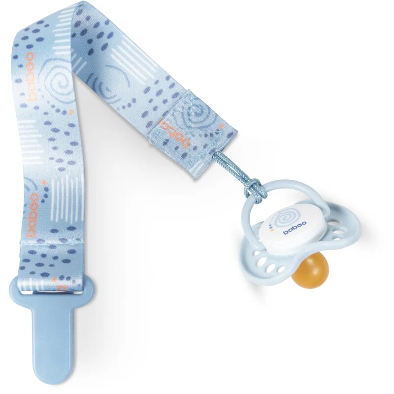 Baboo Textile Soother Holder držalo za dudo Blue Haze 1 kos