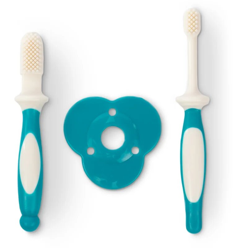 Baboo Toothbrush Set set zobne nege za dojenčke 6-12 m 2 kos