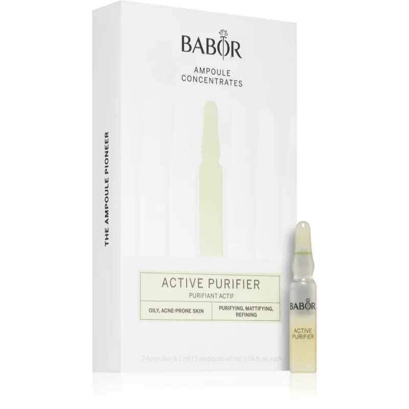 BABOR Ampoule Concentrates Active Purifier koncentrirani serum za mastno in problematično kožo 7x2 ml