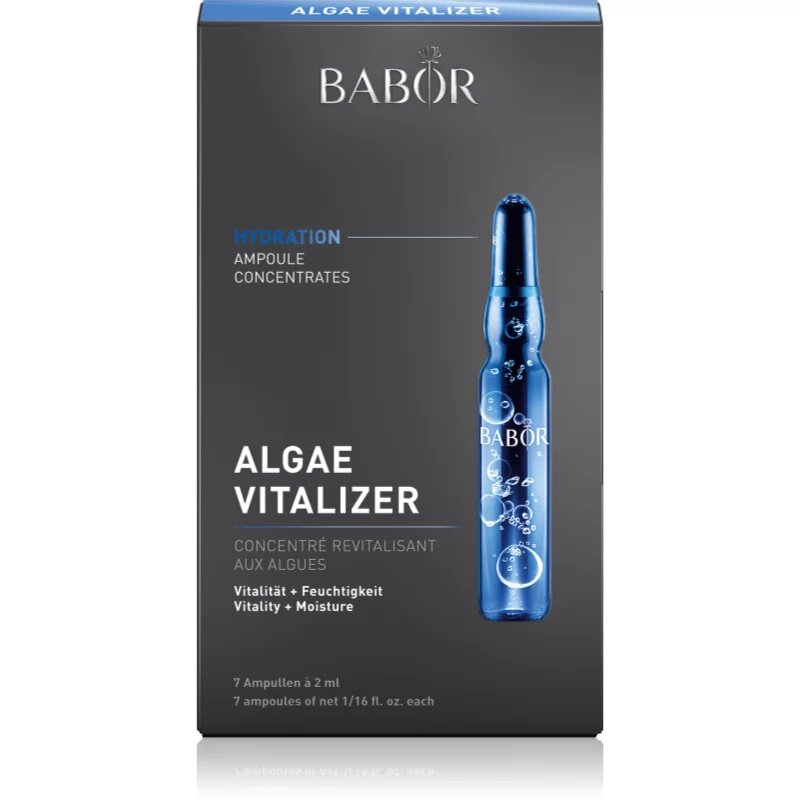 BABOR Ampoule Concentrates Algae Vitalizer vitalizacijski serum za obraz z vlažilnim učinkom 7x2 ml