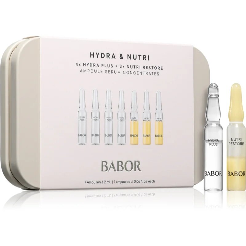 BABOR Ampoule Concentrates Hydra & Nutri set za prehrano in hidracijo
