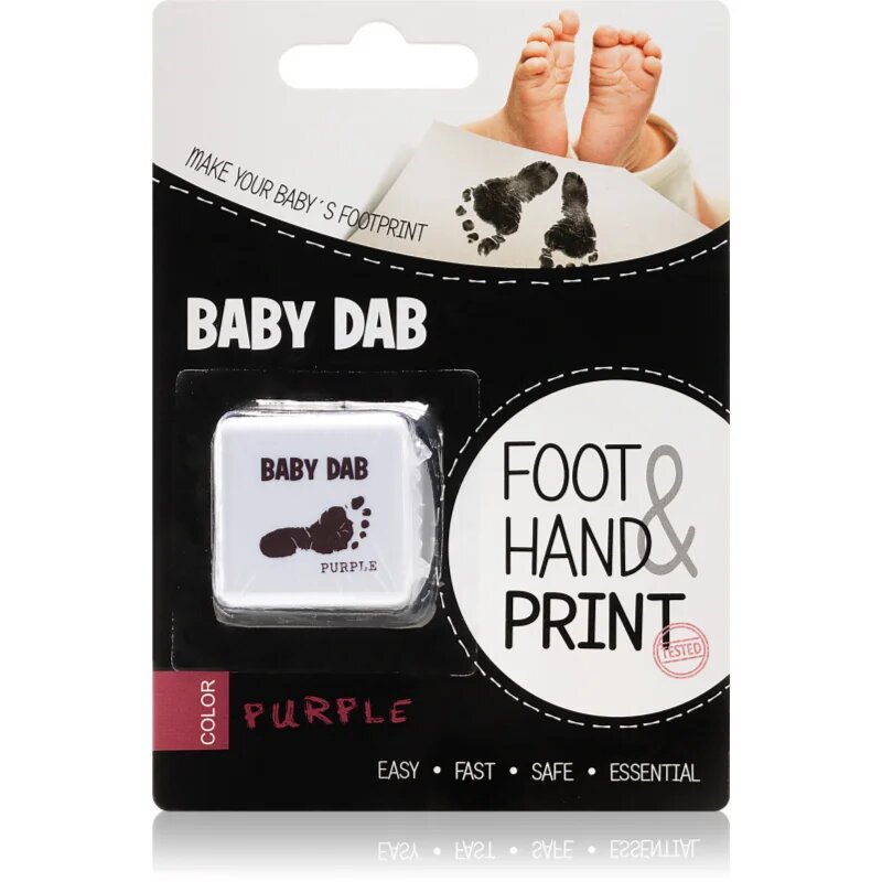 Baby Dab Foot & Hand Print Purple barva za otroške odtise 1 kos