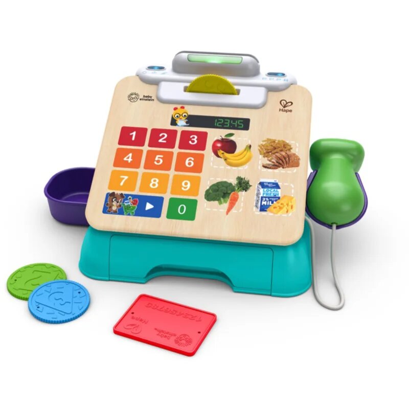 Baby Einstein Hape Magic Touch Cash Register aktivnostna igrača 9 m+ 1 kos