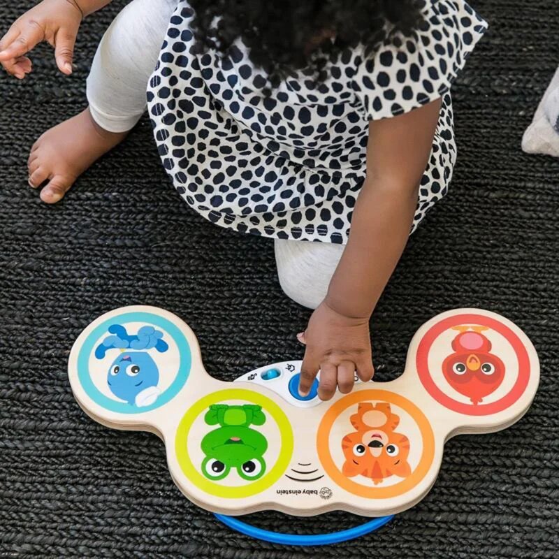 Baby Einstein Magic Touch Drums Wooden glasbena igrača iz lesa 6m+ 1 kos