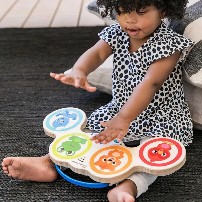 Baby Einstein Magic Touch Drums Wooden glasbena igrača iz lesa 6m+ 1 kos