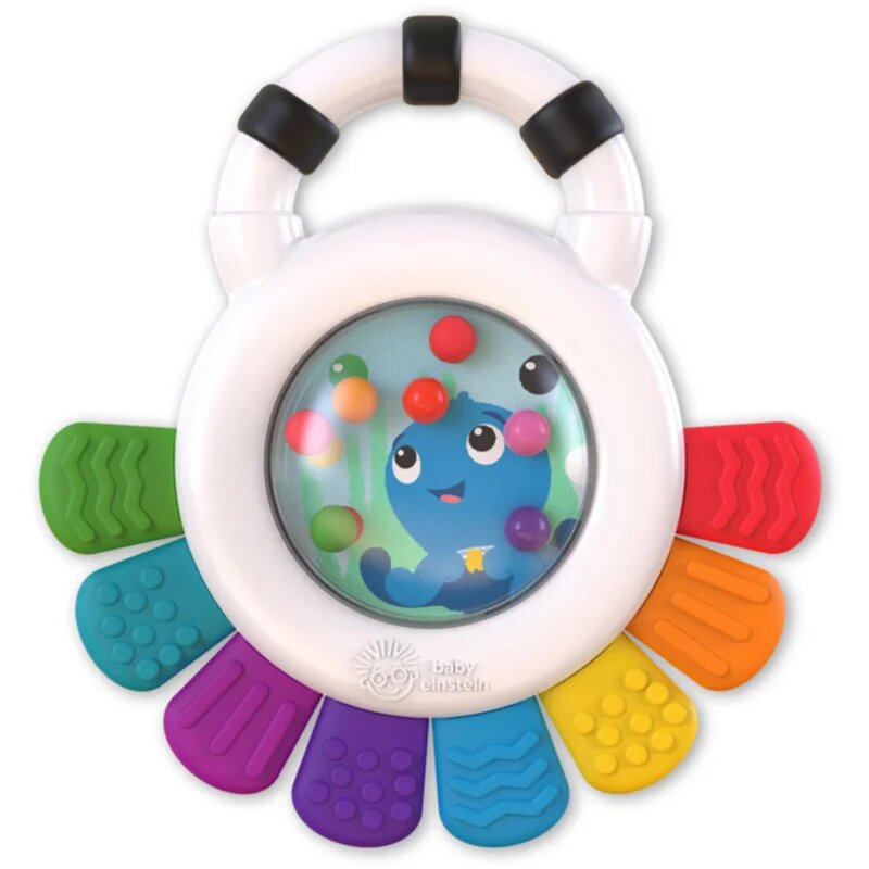 Baby Einstein Outstanding Opus Rattle & Teether Sensory Toy grizalo z ropotuljico 1 kos
