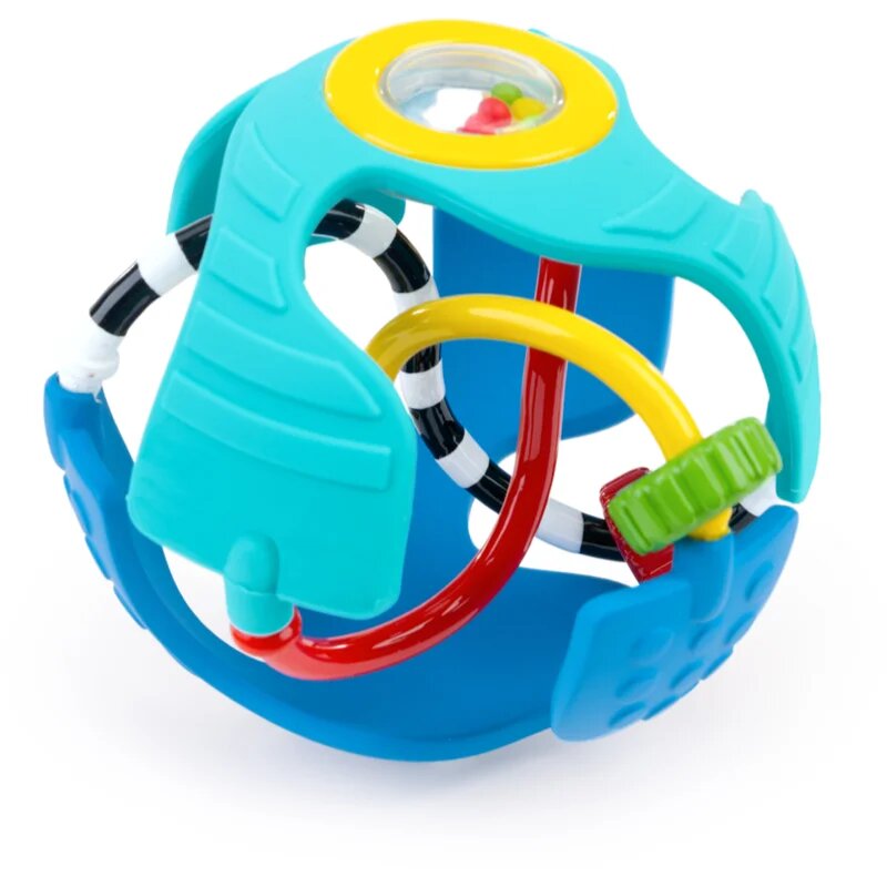 Baby Einstein Rattle & Sense™ senzorična žogica z grizljajočim delom 3m+ 1 kos