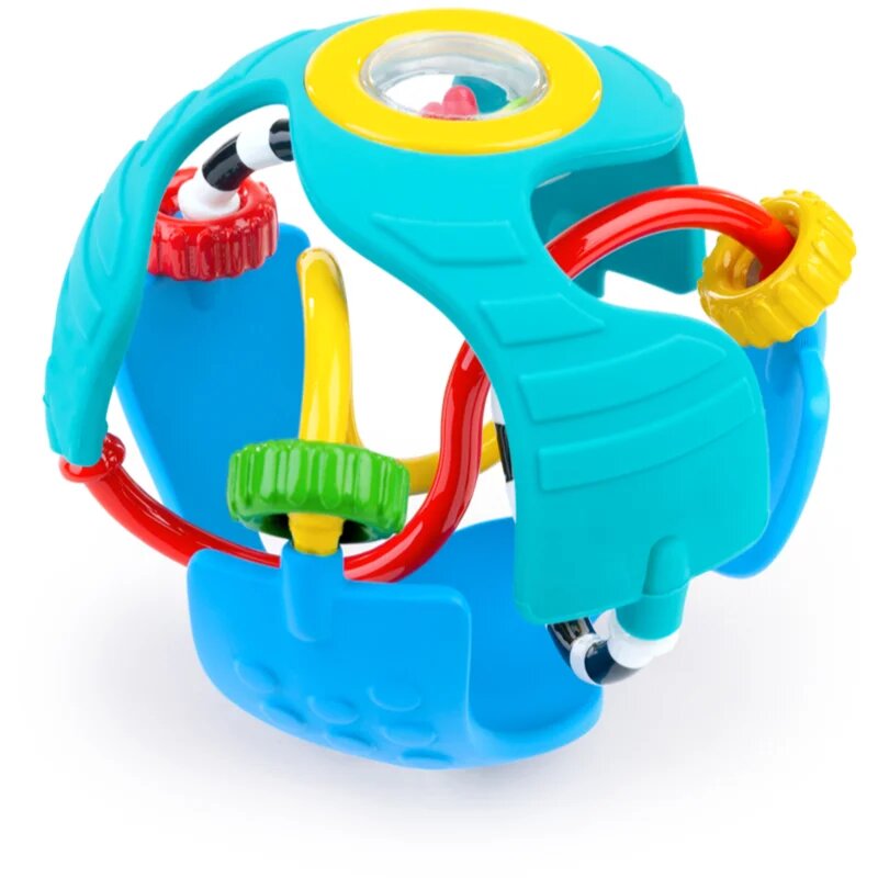 Baby Einstein Rattle & Sense™ senzorična žogica z grizljajočim delom 3m+ 1 kos