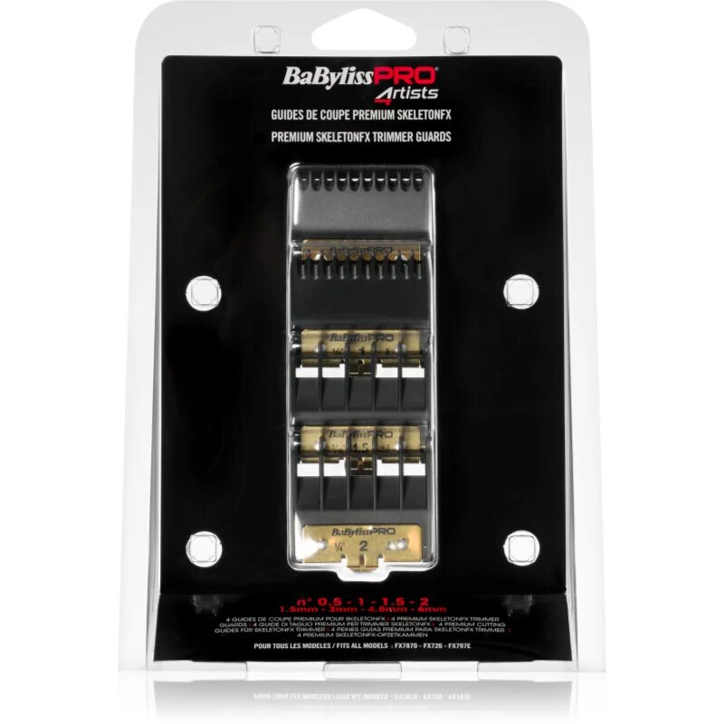 BaByliss PRO Blades Skeleton FX nadomestne glave 15mm 3mm 48mm 6mm 4 kos