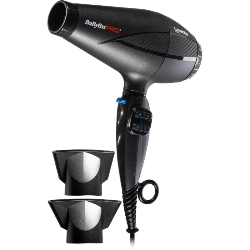 BaByliss PRO Dryers Levante 2100W Ionic sušilnik za lase Black 1 kos