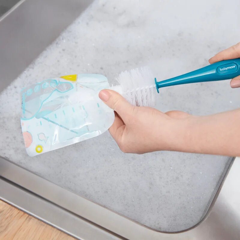 Babymoov Baby Bottle Brush 2 in 1 krtača za čiščenje 2 v 1 1 kos