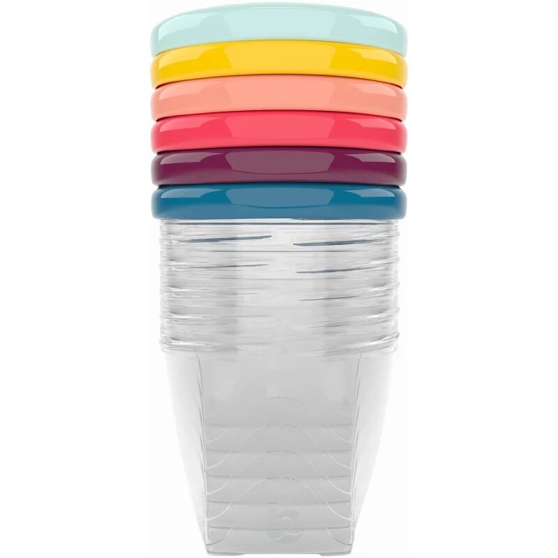 Babymoov Bowls Multicolor skledica s pokrovčkom 6x250 ml