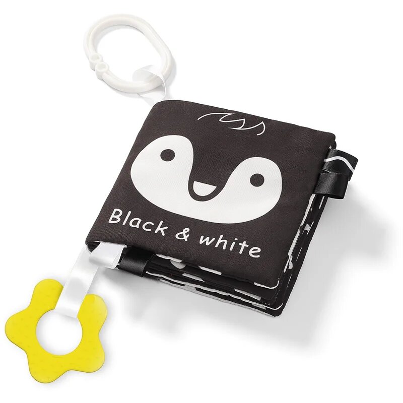 BabyOno Have Fun Black&White kontrastna izobraževalna knjiga 1 kos