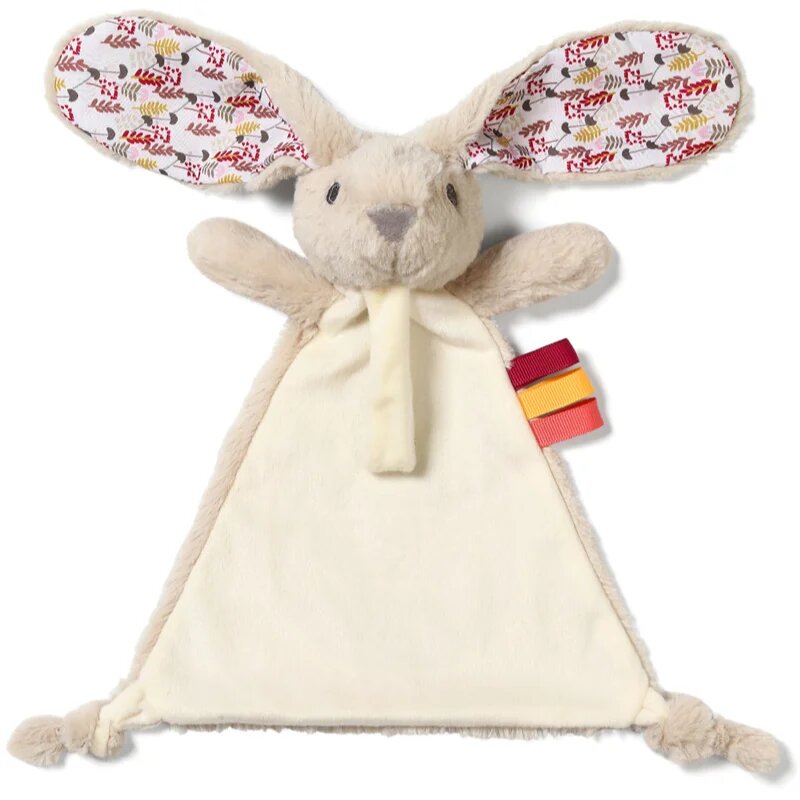 BabyOno Have Fun Cuddly Toy with a Dummy Holder plišasta igrača z zapiralom Rabbit Milly 0 m+ 1 kos