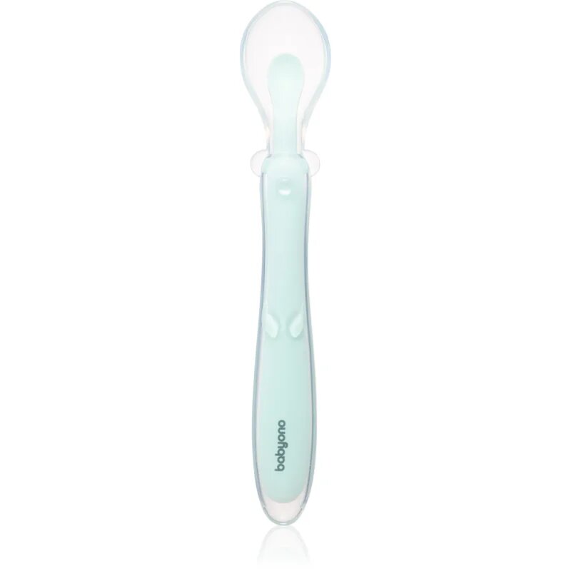 BabyOno Silicone Spoon 6m+ žlička za otroke Mint 1 kos